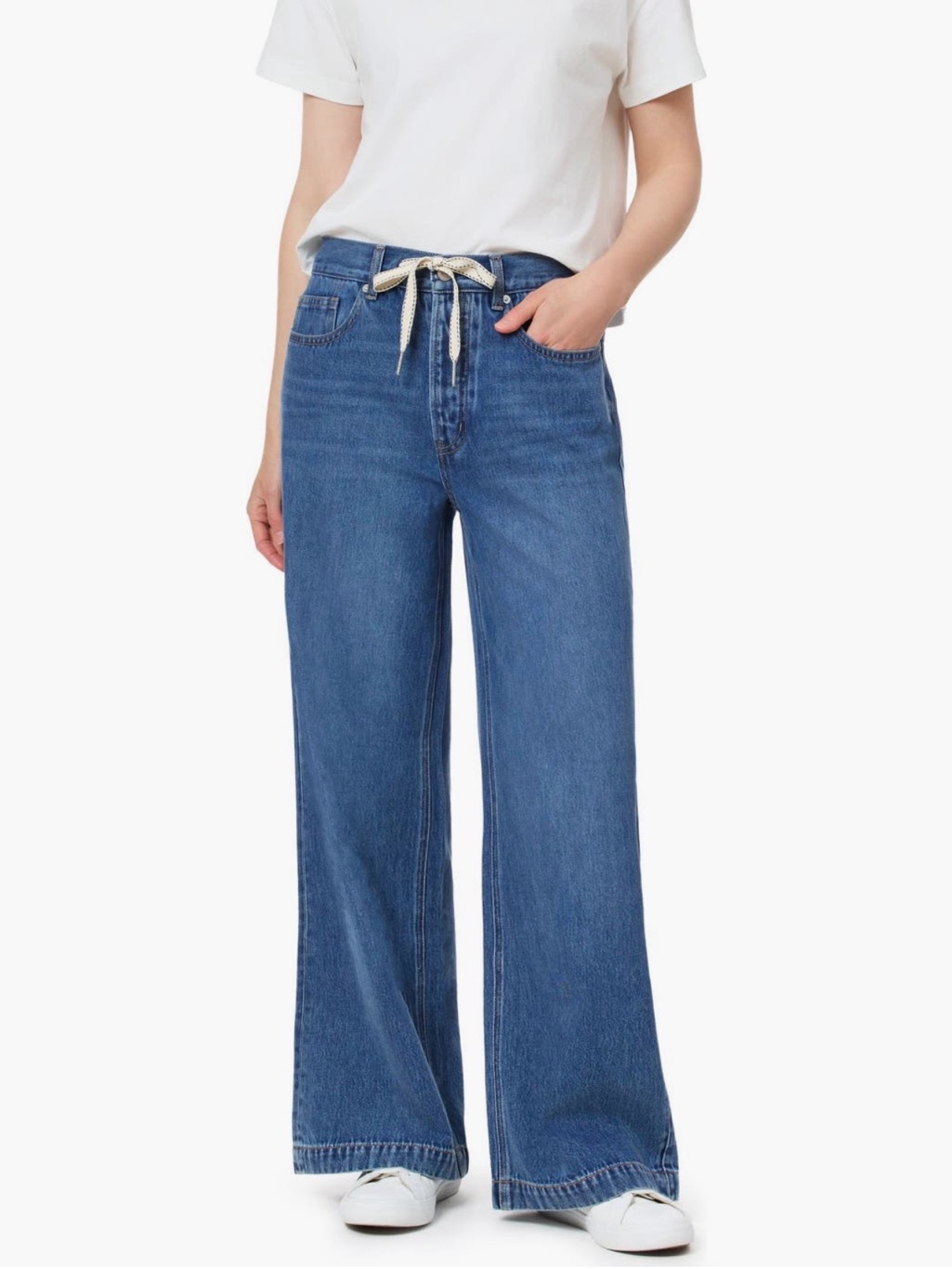 Scotch & Soda Drawstring Wide-Leg Jeans